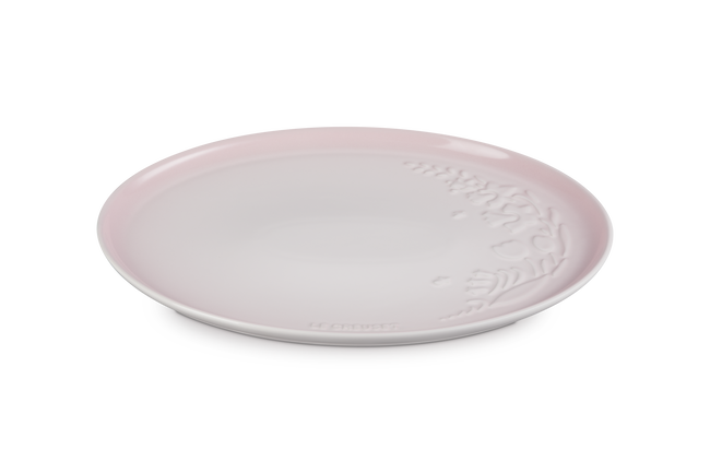Stoneware La Collection Jardin Oval Serving PlatterShell Pink image number 2